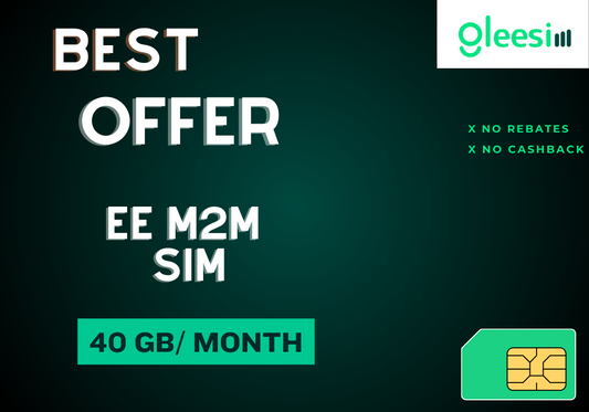EE M2M sim/UK only/40GB