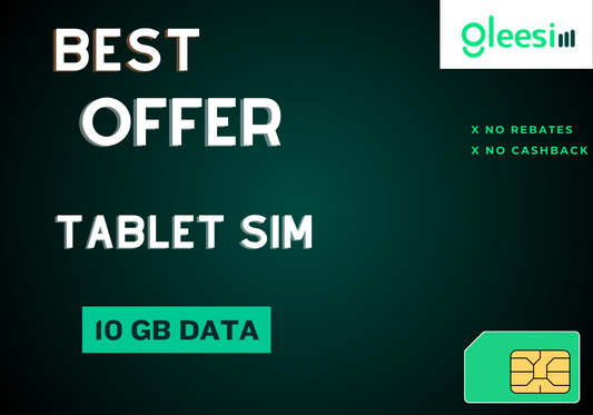 Tablet sim 5G speed 10GB