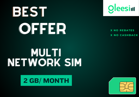 Multi net sim( Vodafone, EE, Three)/2GB