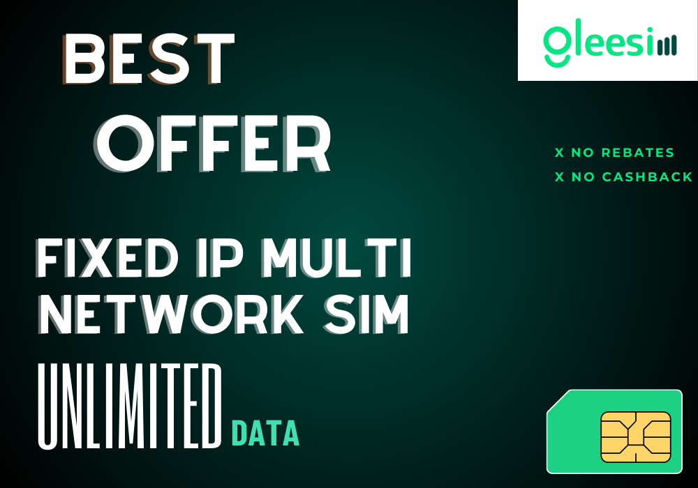 Unlimited Fixed IP Sim Card 5G UK
